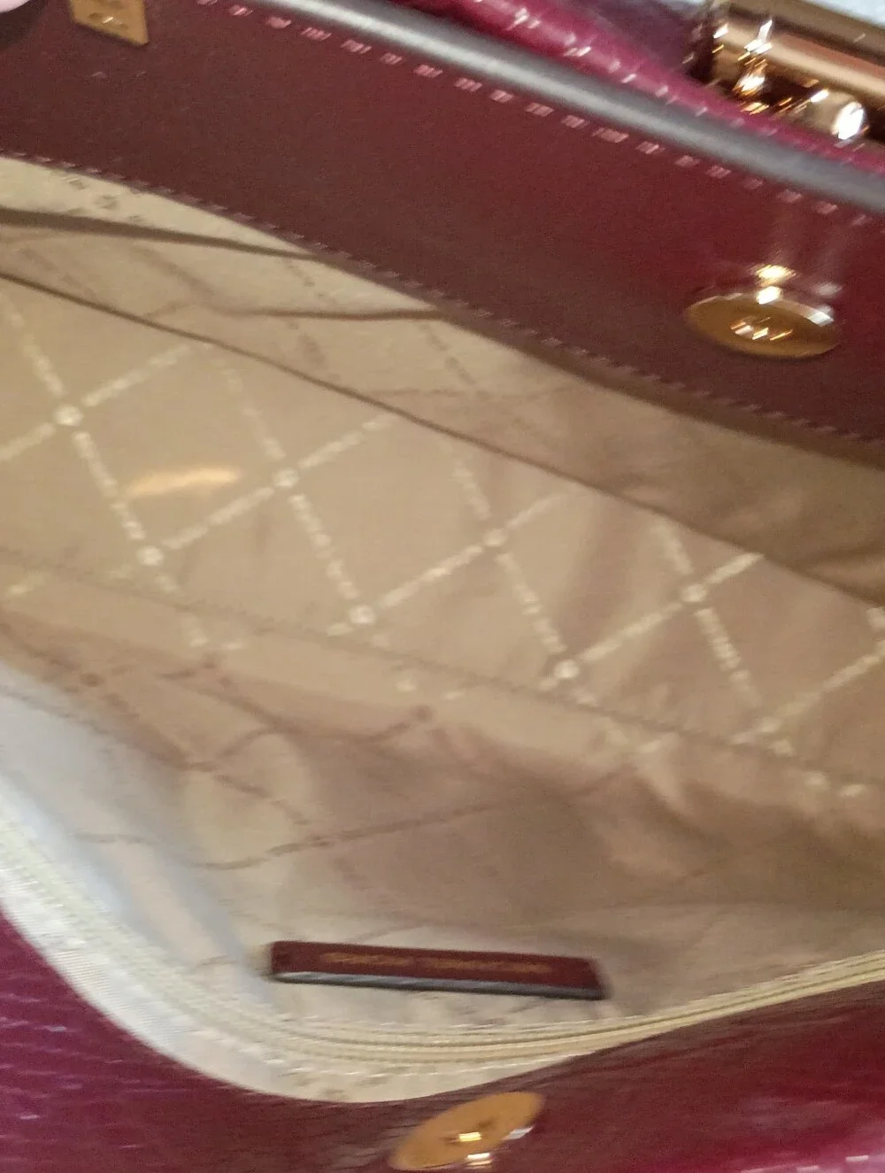 Michael kors Penelope signature logo satchel tote leather
